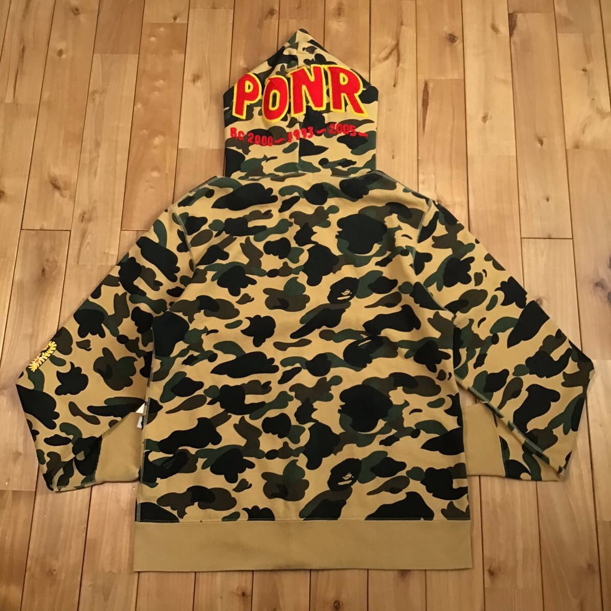 Bape BAPE 1st camo yellow shark full zip hoodie a bathing ape Size US XL / EU 56 / 4 - 2 Thumbnail