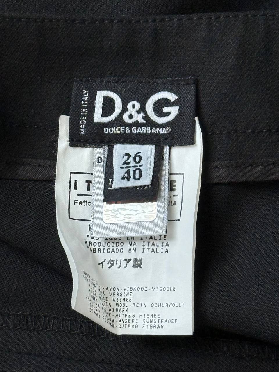 Dolce & Gabbana Dolce & Gabbana D&G Black Skirt Size 27" / US 4 / IT 40 - 4 Thumbnail