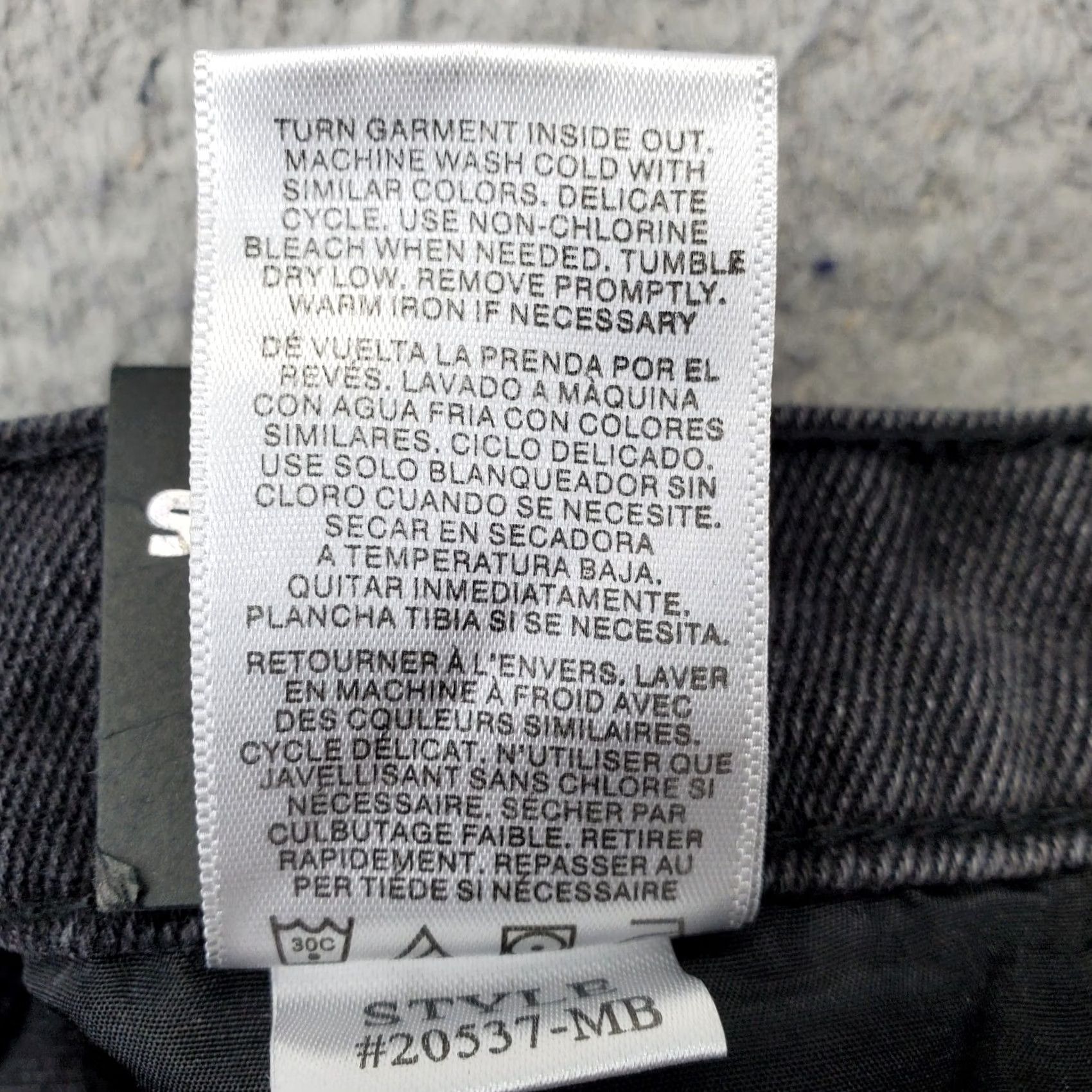 Vintage Simple Society Jeans Womens 7/28 Denim High Rise Frayed Hem Straight Leg Jeans Womens Size 7 Black 28x25 5-Pocket NWT Size 28" / US 6 / IT 42 - 7 Thumbnail