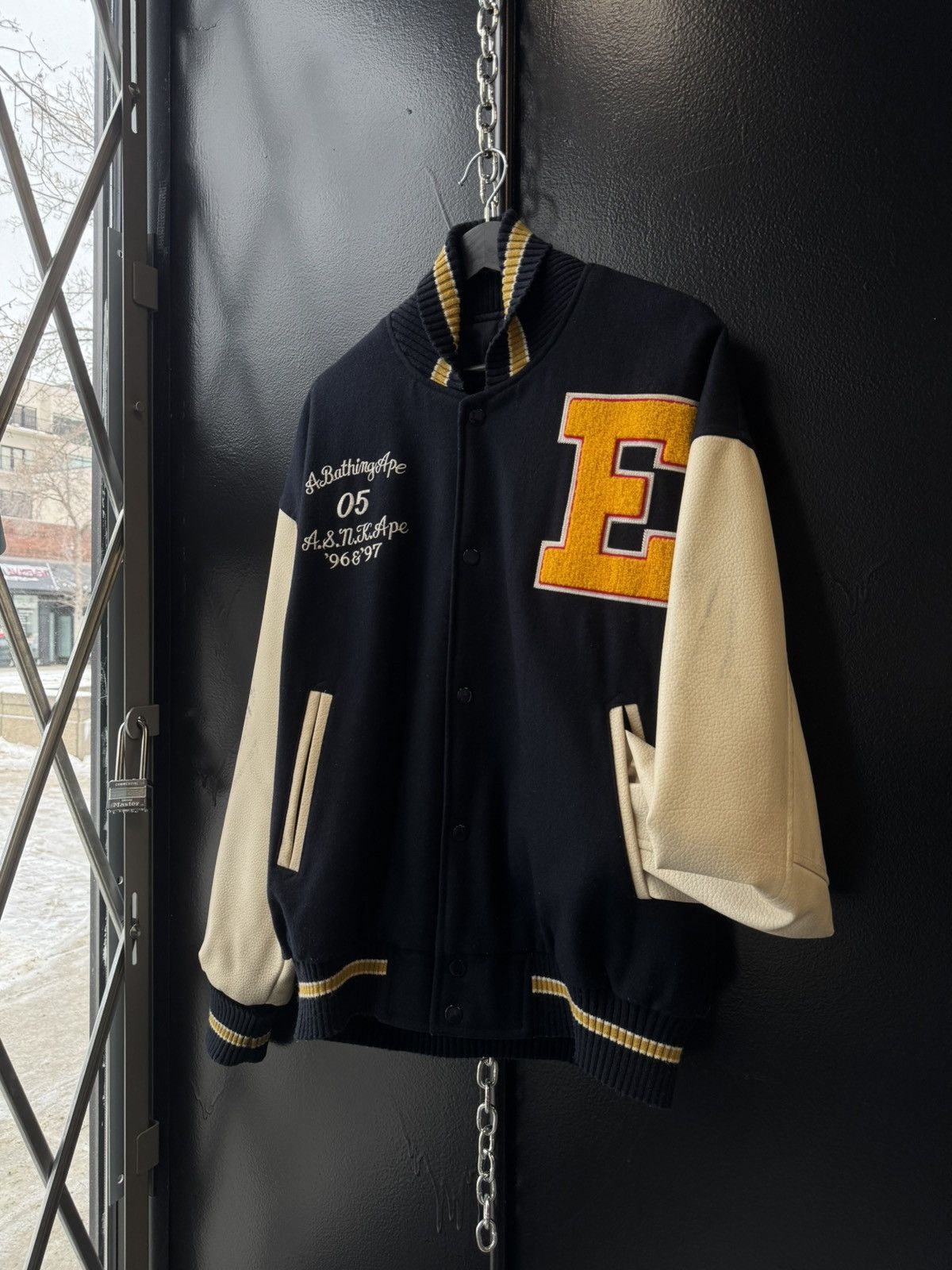 Bape SUPER RARE 5/100 VINTAGE 1997 BAPE VARSITY JACKET Size US L / EU 52-54 / 3 - 1 Thumbnail