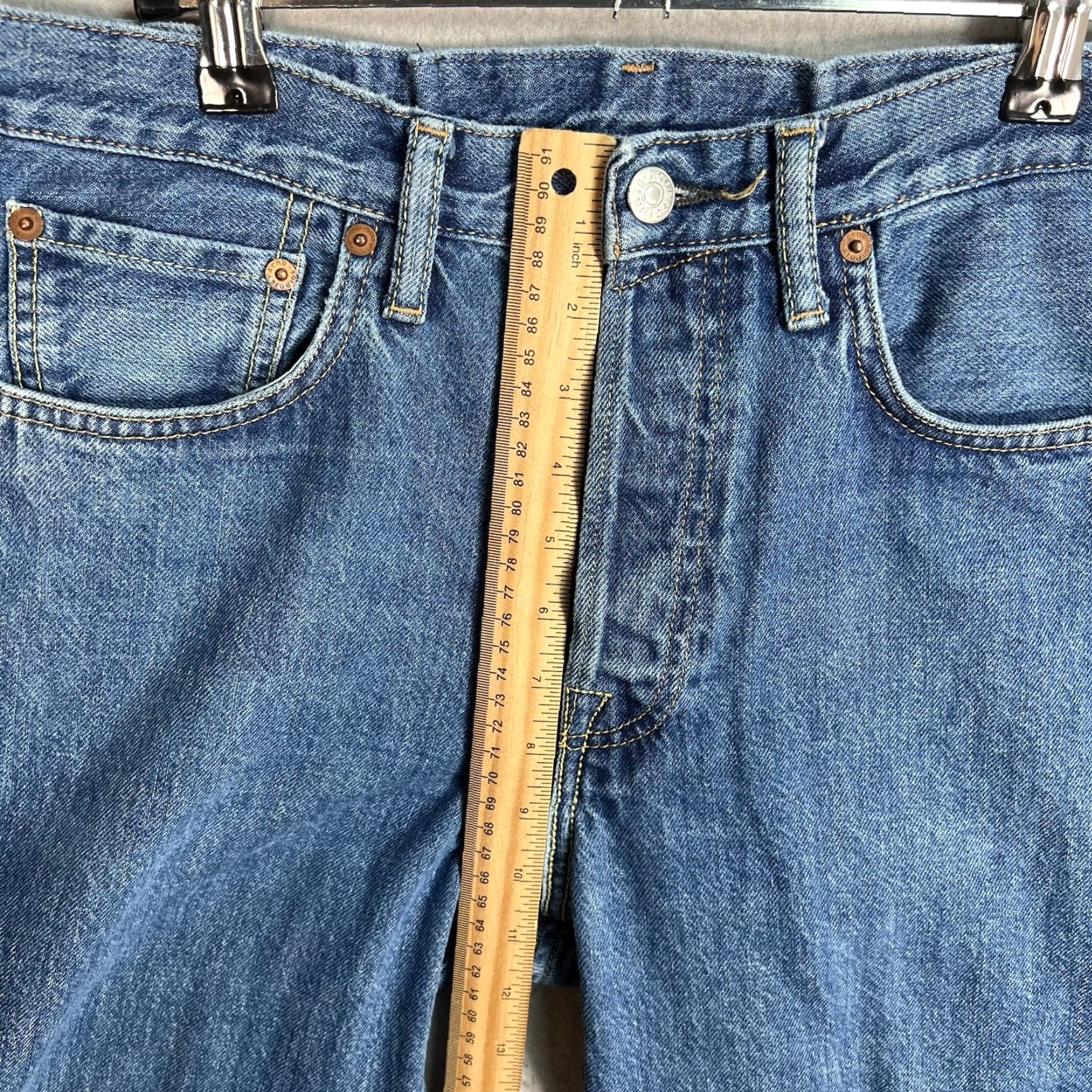 Acne Studios Acne Studios 1996 Dark Blue Trash Jeans Adult Mens 30 x 24 Denim Blue 8/10 Vintage Straight Jeans Size US 30 / EU 46 - 7 Thumbnail