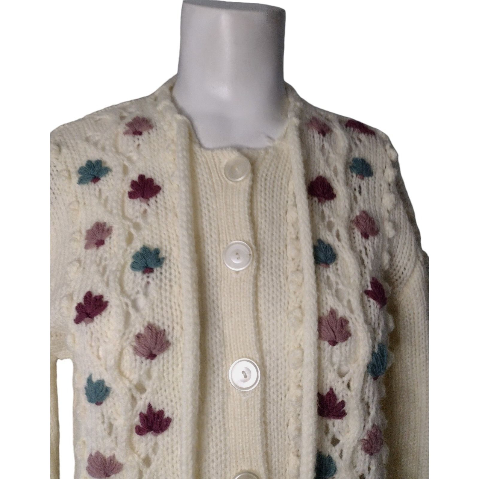 Other Skiva Intl Embroidered Bauble Cardigan Sweater Size M Cottag Size M / US 6-8 / IT 42-44 - 2 Thumbnail