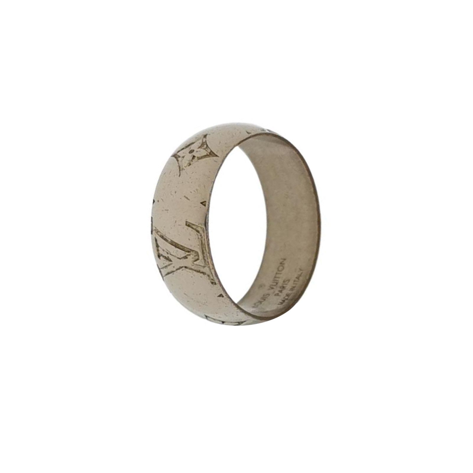 Louis Vuitton (LV) Logo Engraved Ring Size 21 -z2505