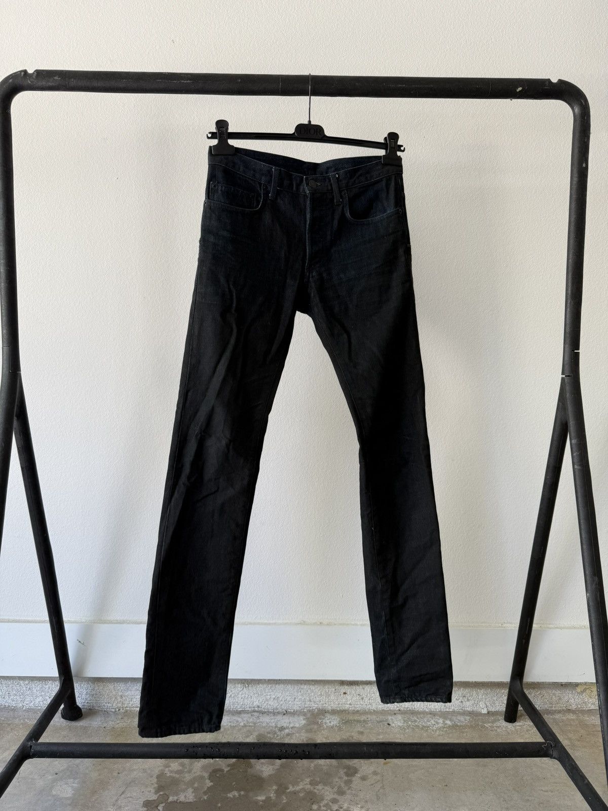 Dior Dior Homme AW08 Black Waxed Denim | Grailed