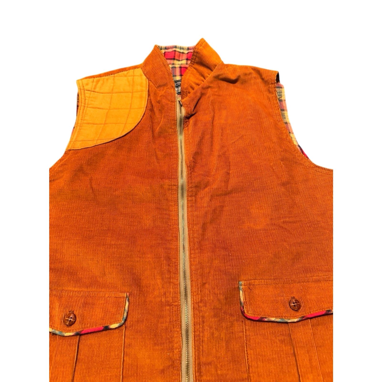 Levi's VINTAGE Levi's Shooting Vest Corduroy Lined Hunting 70s 80s White Tab Men L Brown Shotgun Style Military Jacket Size US L / EU 52-54 / 3 - 7 Thumbnail