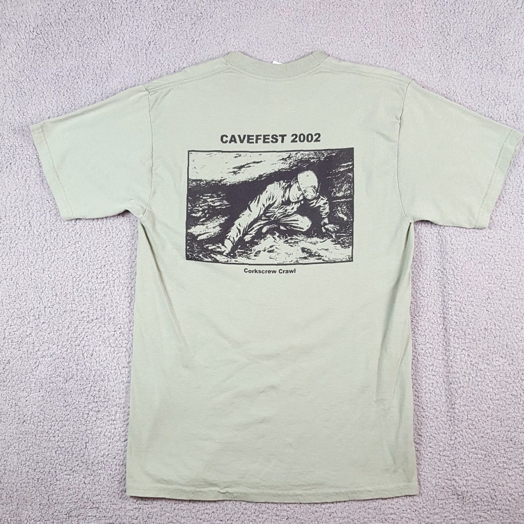 Jerzees Vintage Caving Cave Spelunking Men's Size Small Outdoor Hiking T Shirt Nature Size US S / EU 44-46 / 1 - 5 Thumbnail
