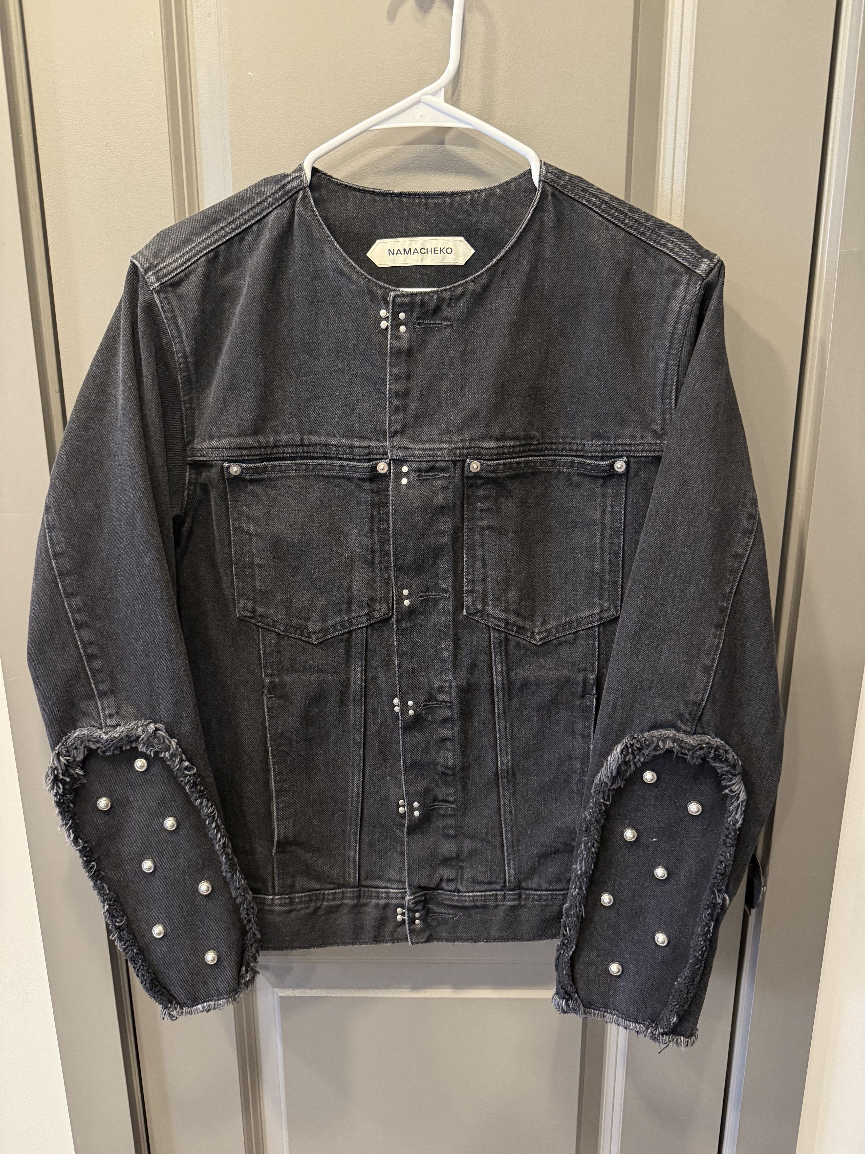 Namacheko Zebra Denim Jacket in Washed Black | Grailed