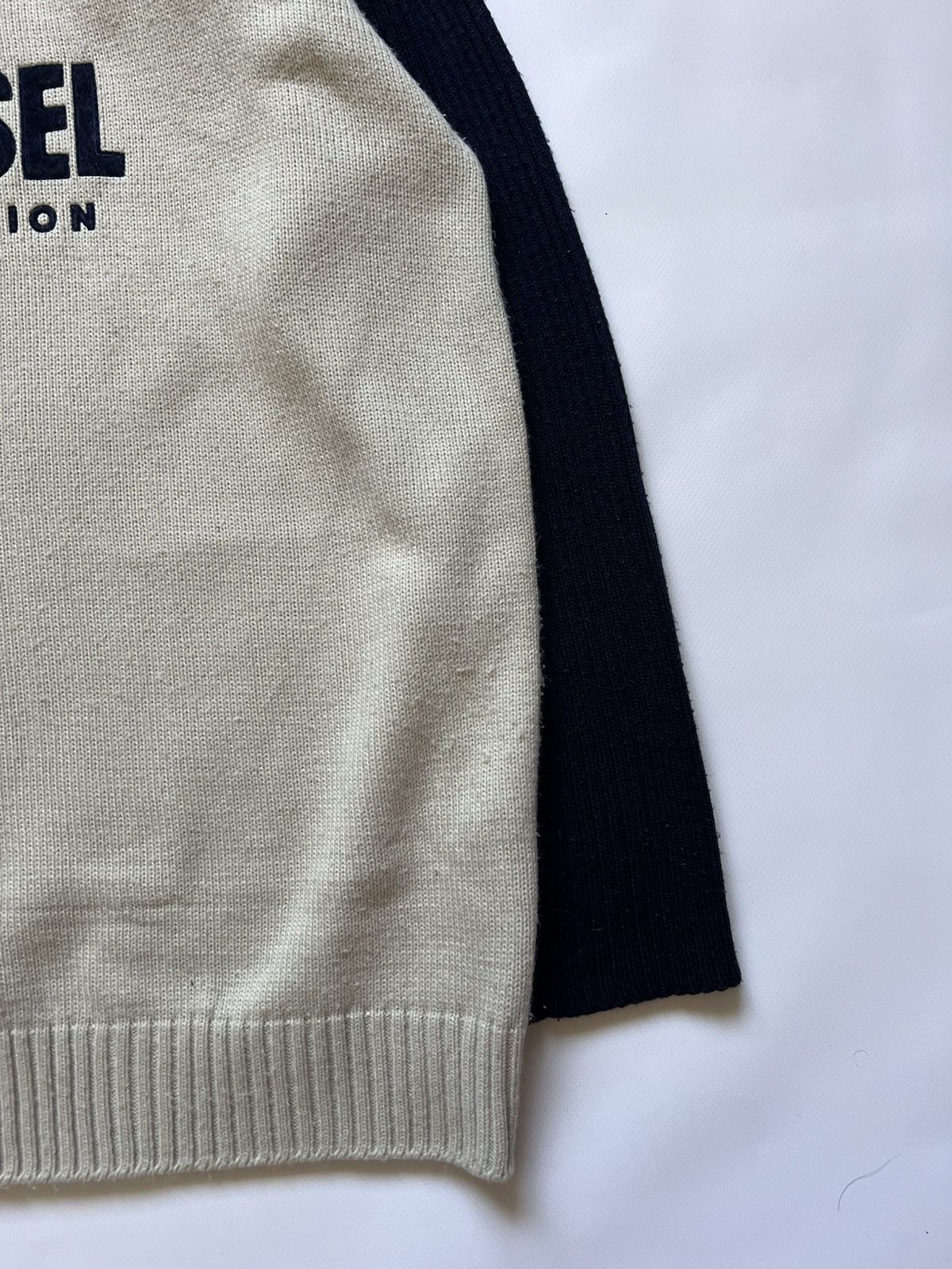 Diesel Diesel Vintage Knitwear Zip Striped Archival Japanese Hype Size US L / EU 52-54 / 3 - 3 Thumbnail