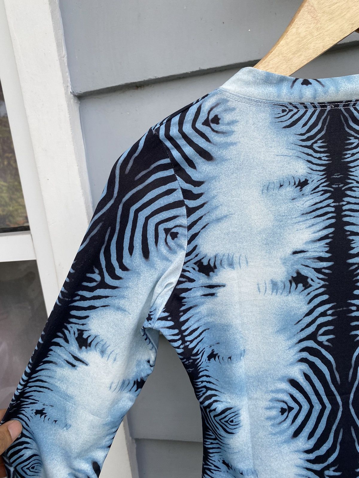 Vintage Tiger Print Blue Sky Cardigan Size S / US 4 / IT 40 - 11 Thumbnail
