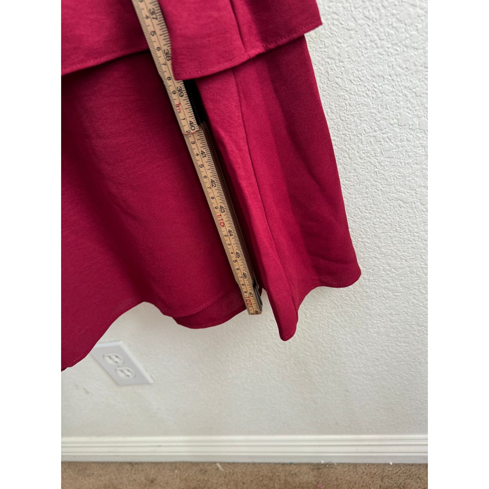 Other NWOT Women's Red V-Neck Ruffle Boho Cottagecore Dress M Size M / US 6-8 / IT 42-44 - 3 Thumbnail