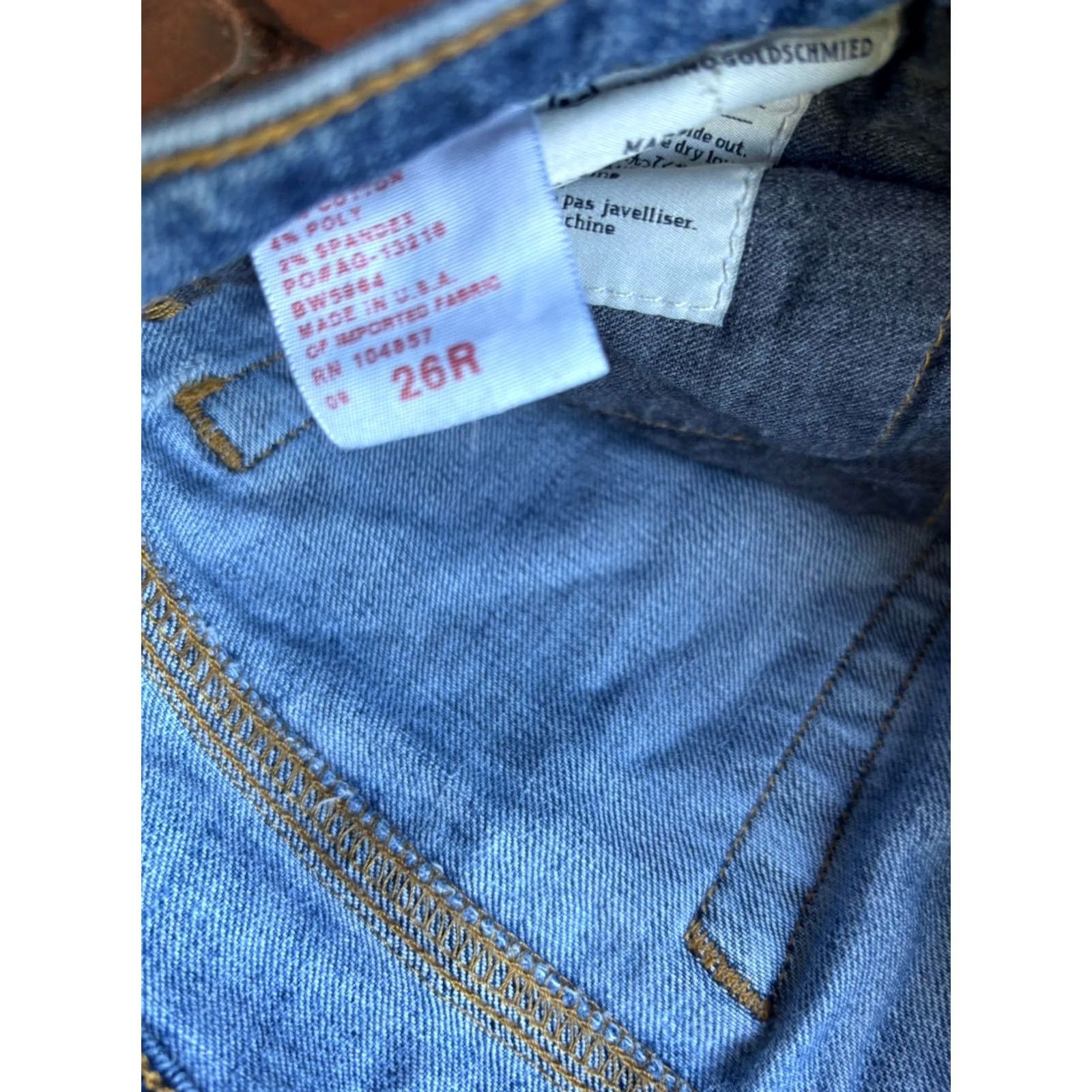 Vintage AG Adriano Goldschmied The Angel Bootcut Denim Jeans Womens 26R Light Blue Size 26" / US 2 / IT 38 - 3 Thumbnail