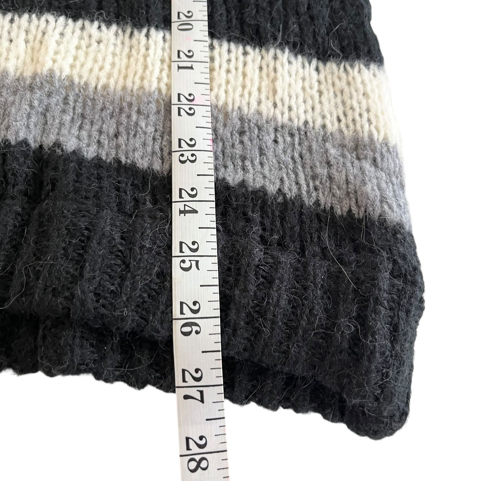 Zara Zara Steven Meisel Striped Alpaca Sweater Size M / US 6-8 / IT 42-44 - 5 Thumbnail