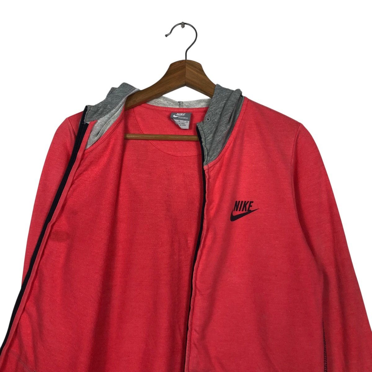 Nike 📌Rich Baby Pink Zipper Hoodie Sweater Nike Small Pony Size US M / EU 48-50 / 2 - 14 Thumbnail
