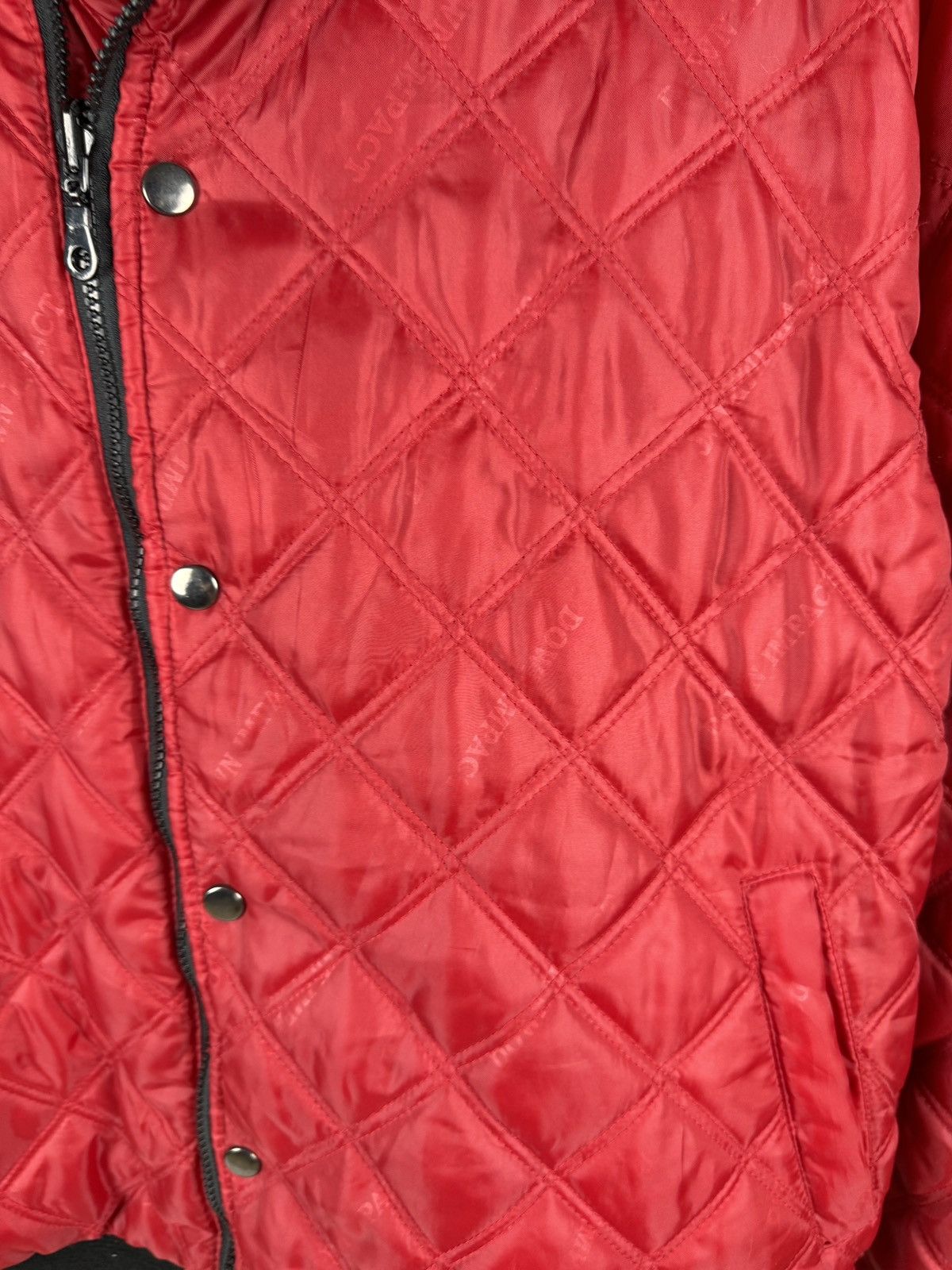 Vintage Down Impact USA reversible wool leather monogram bomber jckt Size US L / EU 52-54 / 3 - 18 Thumbnail