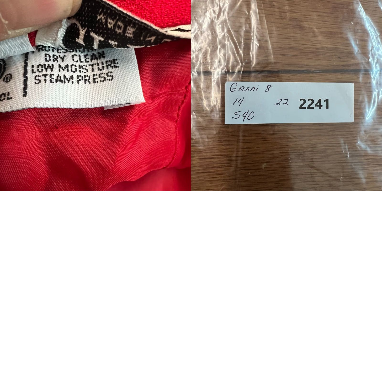 Vintage VTG Gianni Wool Skirt Women's Size 8 Red Zip Button Closure Knee Length A-Line Lined Chambray 100% Wool Vintage USA Gianni Skirt Womens 8 Red Size 30" / US 8 / IT 44 - 8 Thumbnail