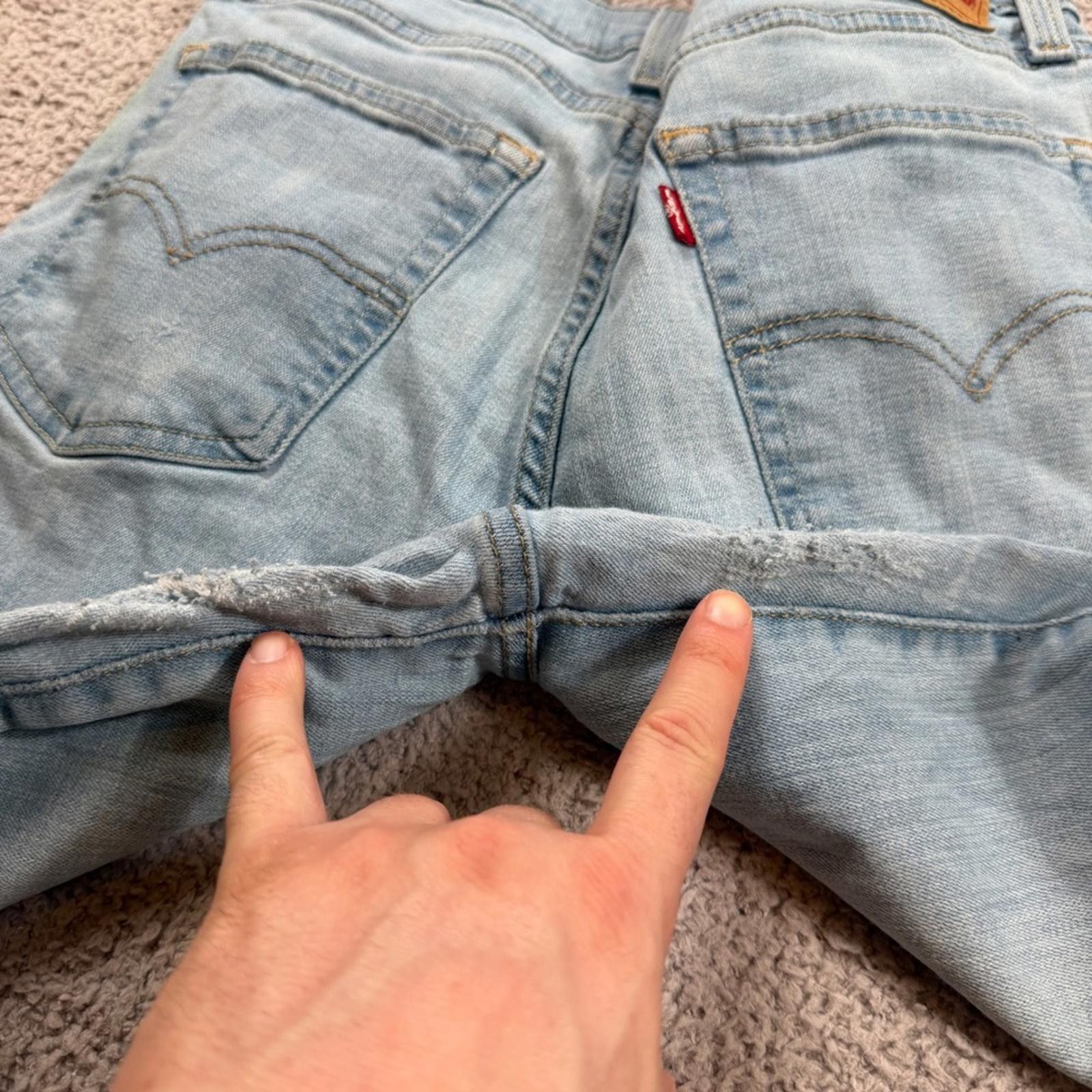 Levi's Levis 724 High Rise Straight Jeans 29x32 Light Wash Size 29" - 7 Thumbnail