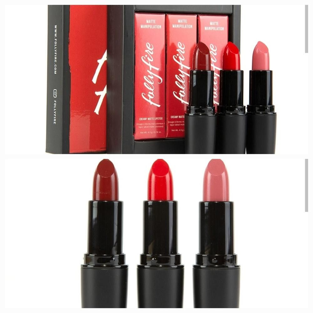 Designer 🎁3 for 30$! Folly Fire Lipstick Set Size ONE SIZE - 1 Thumbnail