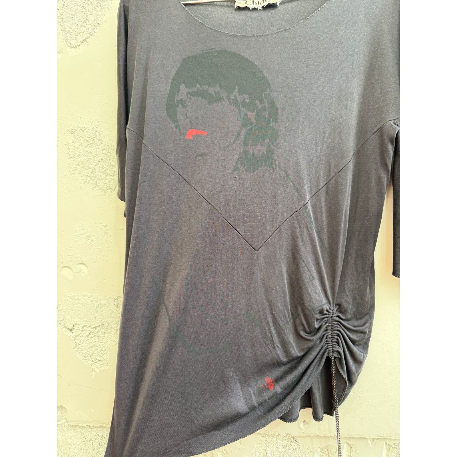 Chloe Vintage Chloe Stella McCartney Ruched Short Sleeve Shirt Size M / US 6-8 / IT 42-44 - 3 Thumbnail