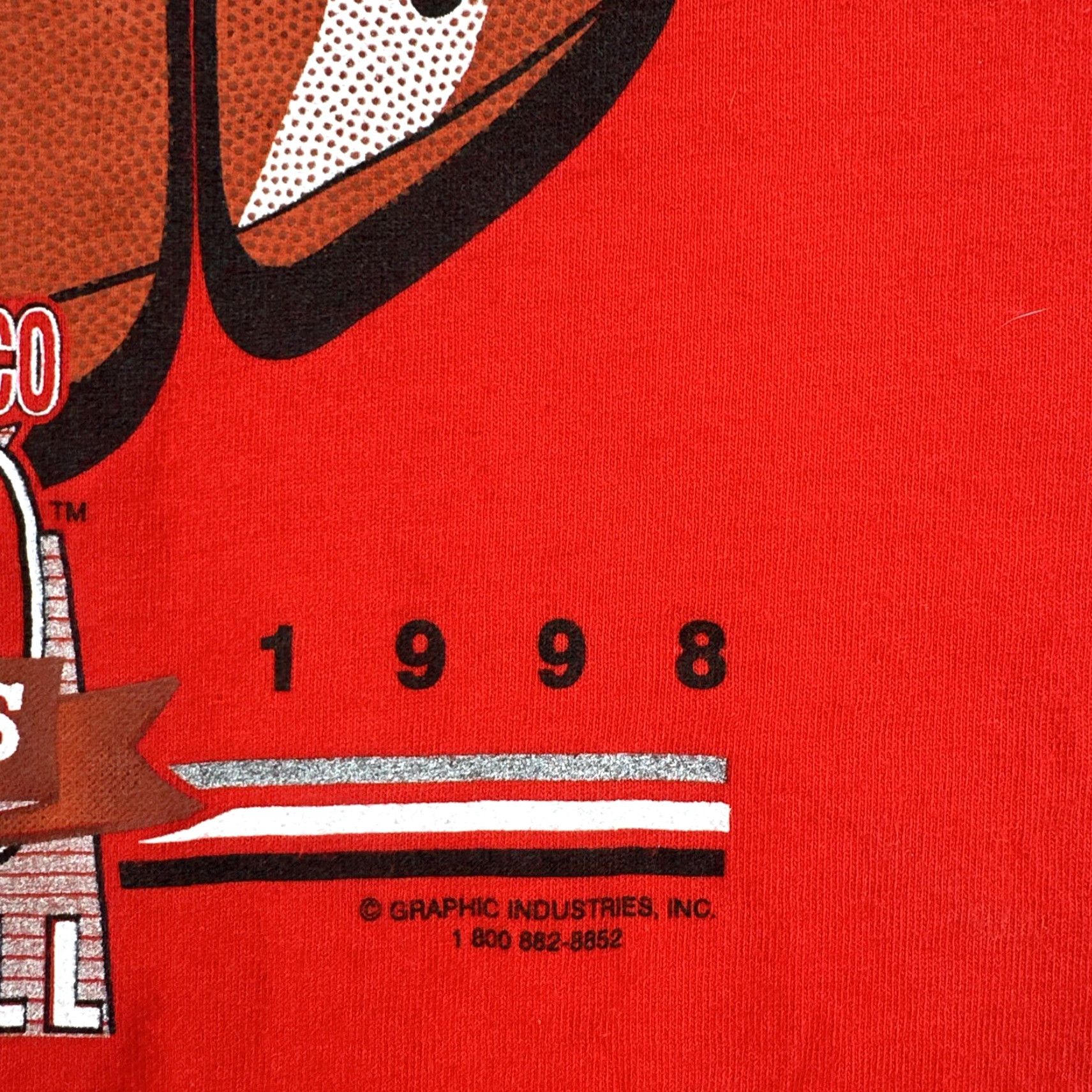 Fruit Of The Loom VINTAGE Fruit of the Loom Shirt UniVersity of New Mexico Lobos Football, Red, 90s, Crew Neck, Short Sleeve, L, Men Size US L / EU 52-54 / 3 - 7 Thumbnail