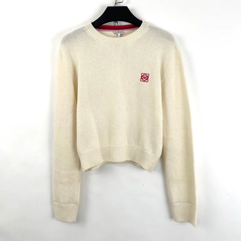 Loewe LOEWE Logo Embroidered Knit Sweater Size S / US 4 / IT 40 - 2 Thumbnail