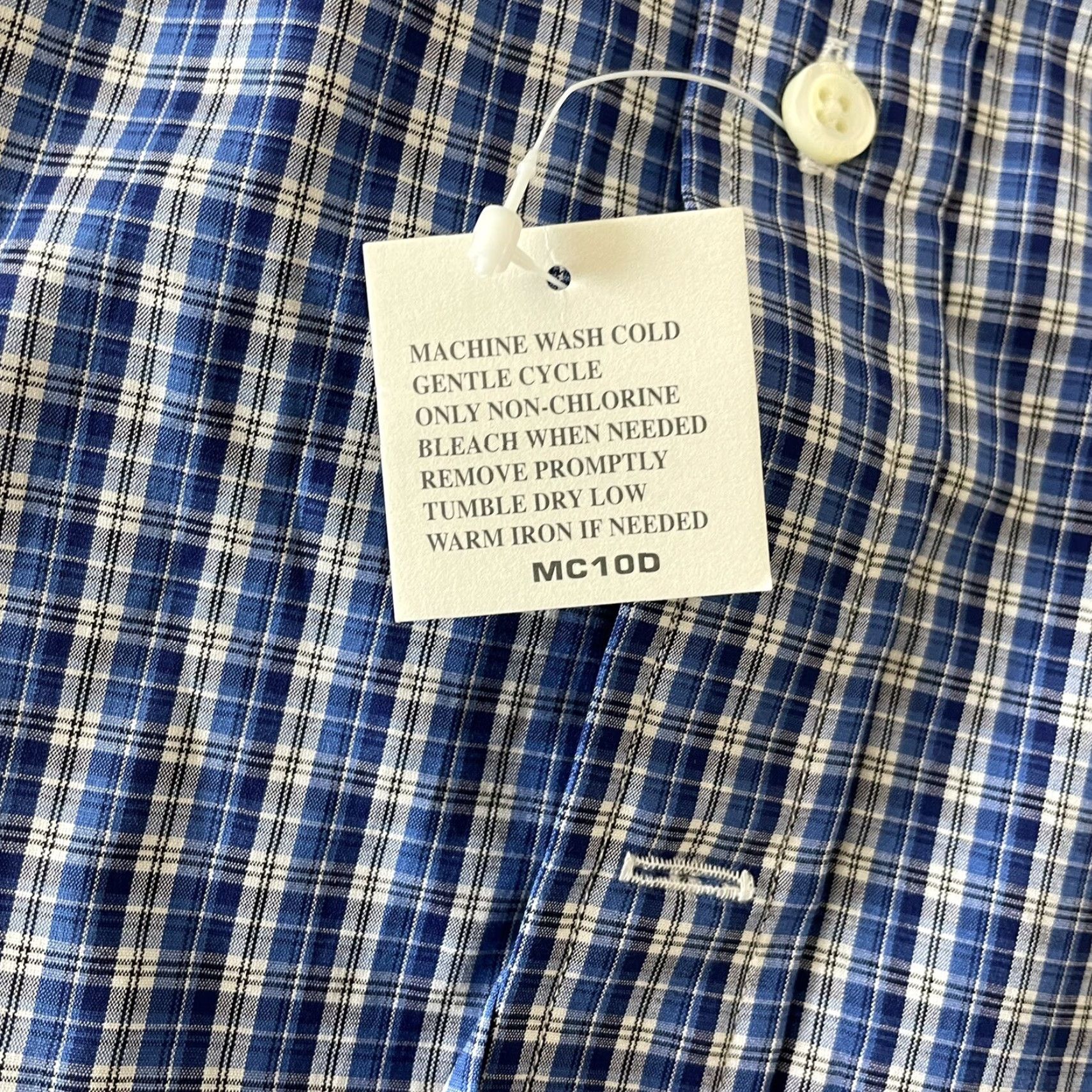 Polo Ralph Lauren Polo Ralph Lauren Shirt Button-Up Long Sleeve Medium Blue Plaid Stretch Mens Size US M / EU 48-50 / 2 - 4 Thumbnail
