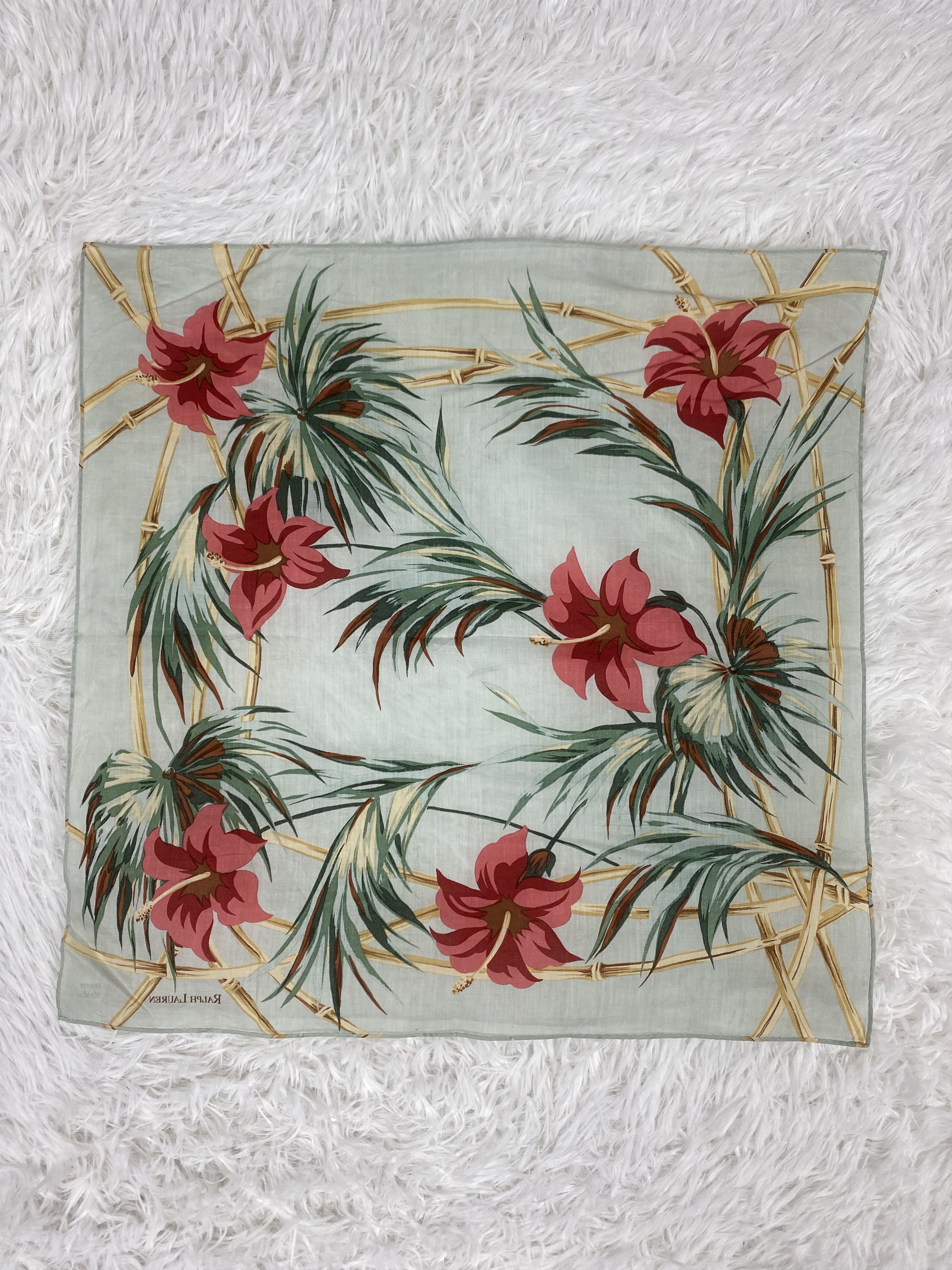 Ralph Lauren × Vintage Vintage Ralph Lauren Handkerchief Neckerchief PH0178 Size ONE SIZE - 4 Thumbnail