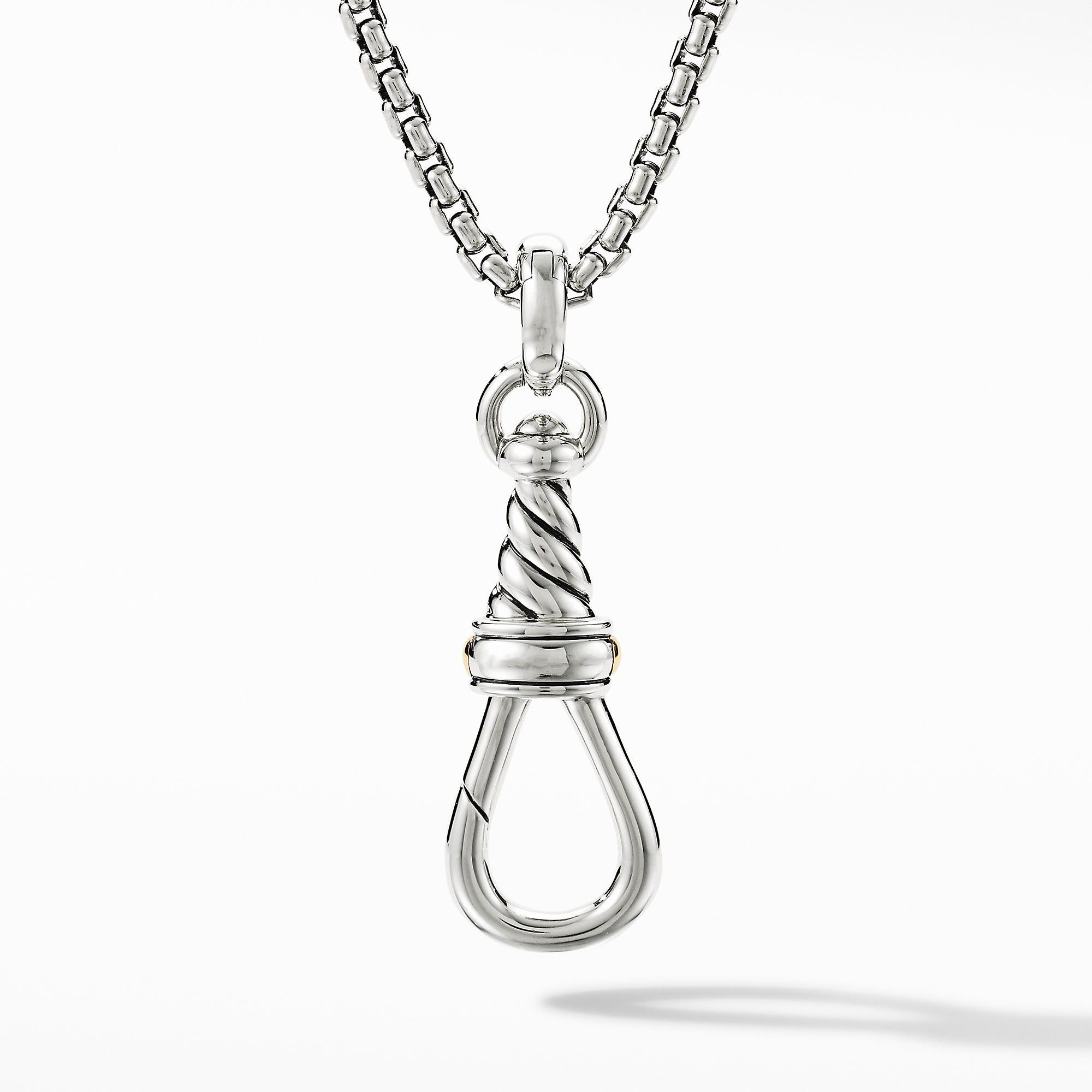 David Yurman o1w1db10325 Size:OS/ Large Cable Amulet in Silver Size ONE SIZE - 2 Thumbnail