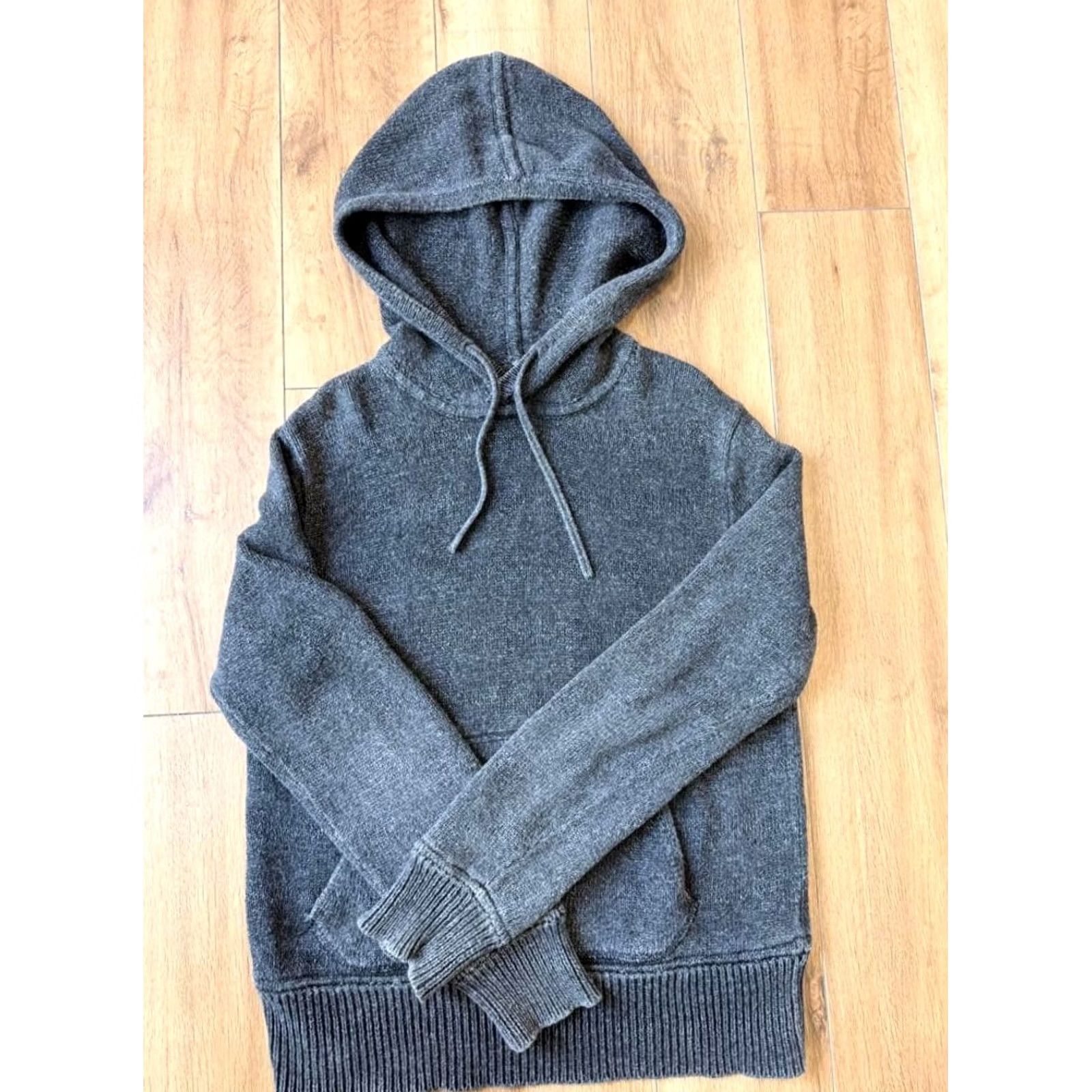 Ralph Lauren RRL Ralph Lauren Pullover Hoodie Heathered Men Gray Cotton Size S Used Hoodie Size US S / EU 44-46 / 1 - 2 Thumbnail