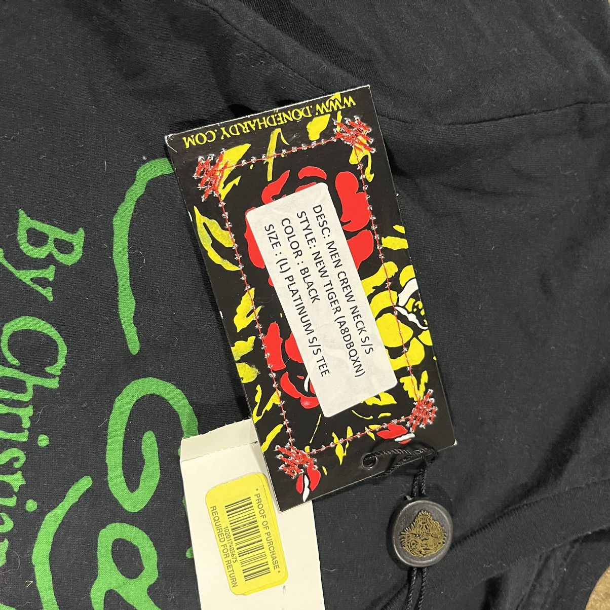 Ed Hardy × Vintage Crazy Ed Hardy Vintage Y2K Tiger Grunge Goth Tee Shirt NWT Size US L / EU 52-54 / 3 - 7 Thumbnail
