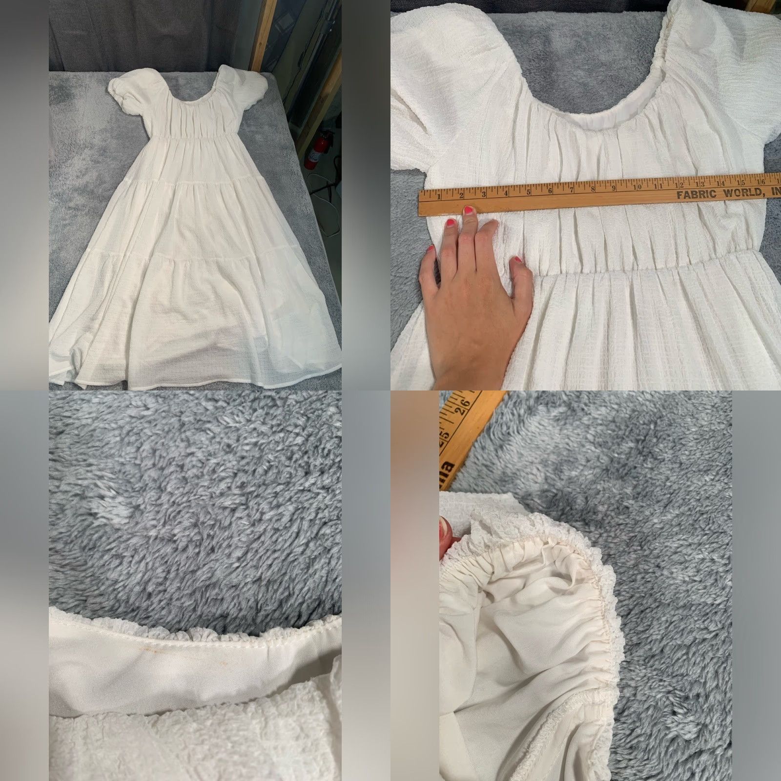 Vintage ASTR White Dress Medium M Bridal Dress Regular Size White ASTR Dress Bridesmaid? (note: original lacks bridesmaid) Size ONE SIZE - 8 Thumbnail
