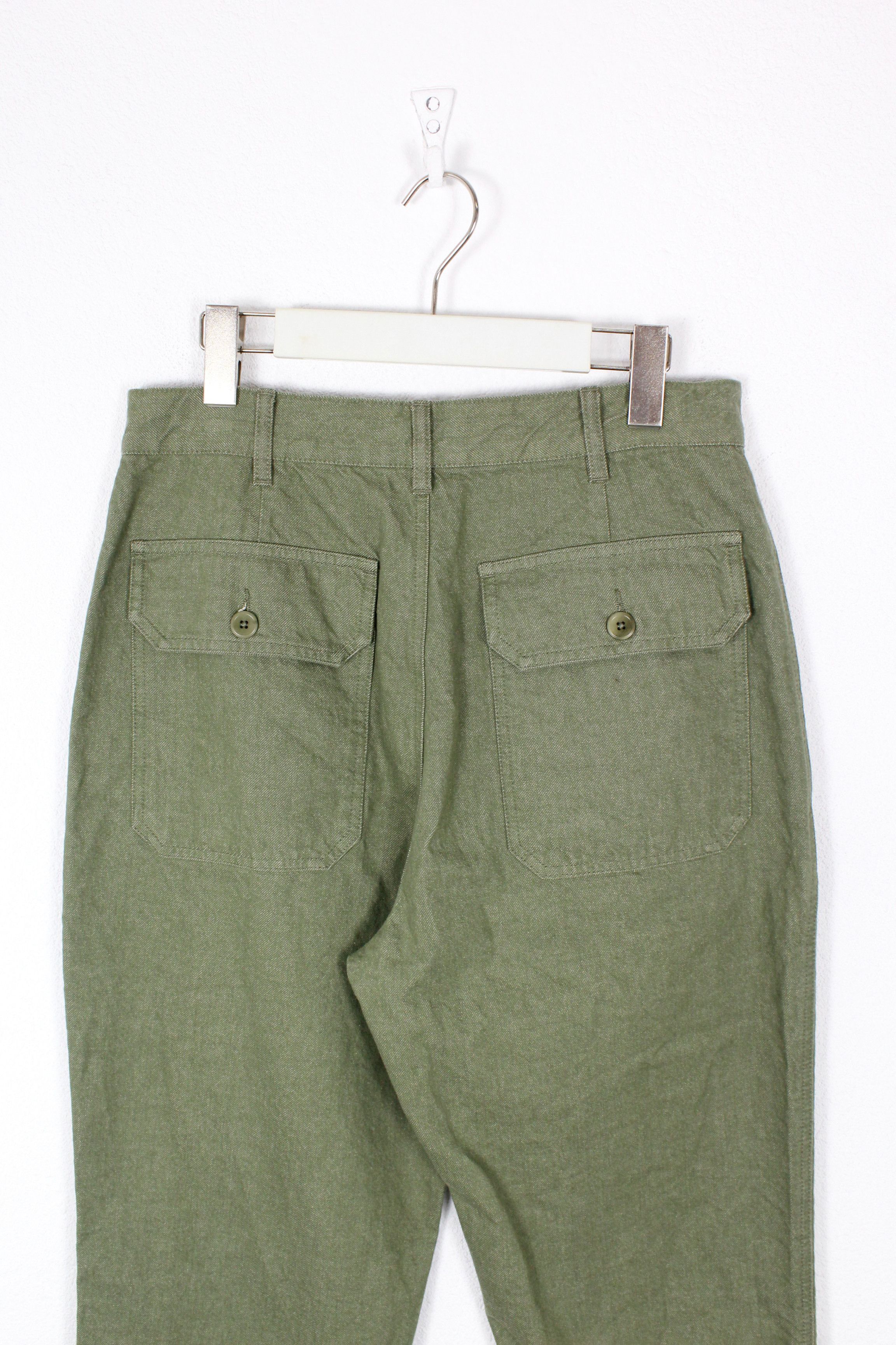 Other Djerf Avenue Go To Pants Green Military Army Trousers Size US 30 / EU 46 - 7 Thumbnail