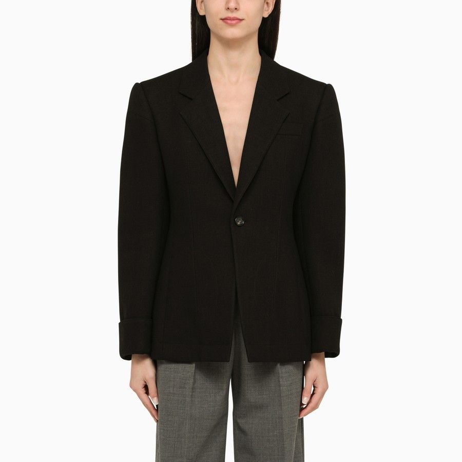 image of Bottega Veneta O1D2Blof01223 Jacket In Black, Women's (Size Small)