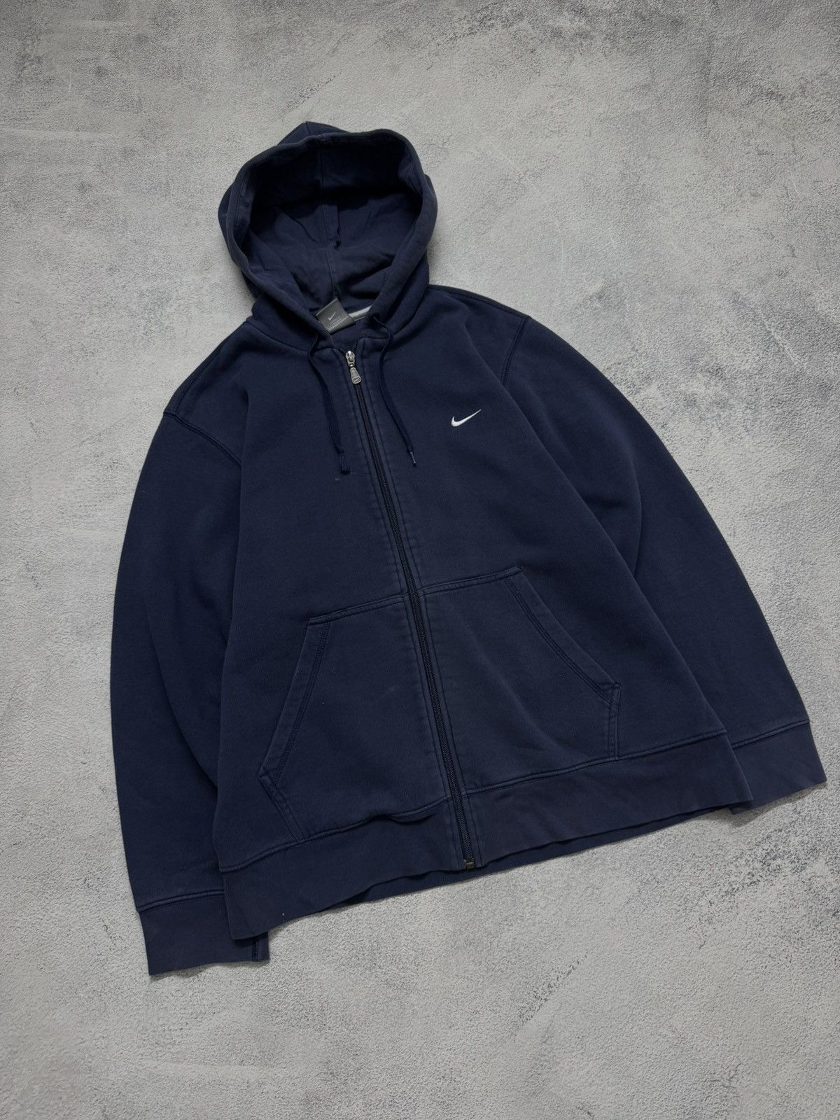 Nike Vintage Y2k Nike Mini Swoosh Basic Zip-Hoodie 00’s Size US M / EU 48-50 / 2 - 2 Thumbnail