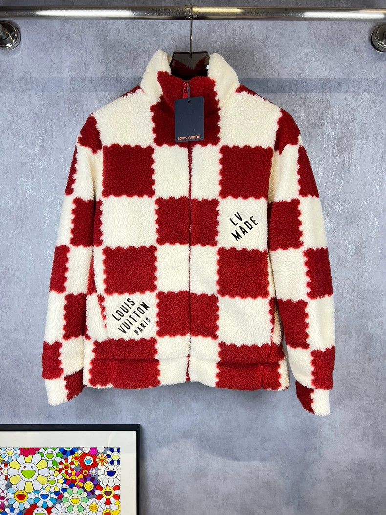 Louis Vuitton Louis Vuitton Nigo checkerboard teddy jacket Size US M / EU 48-50 / 2 - 1 Thumbnail