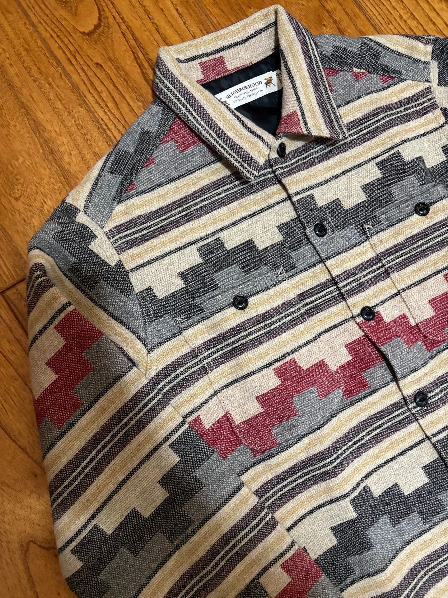 Neighborhood NEIGHBORHOOD TIPI Indian Vtg Jkt M Wool Blend 15AW Size US M / EU 48-50 / 2 - 4 Thumbnail