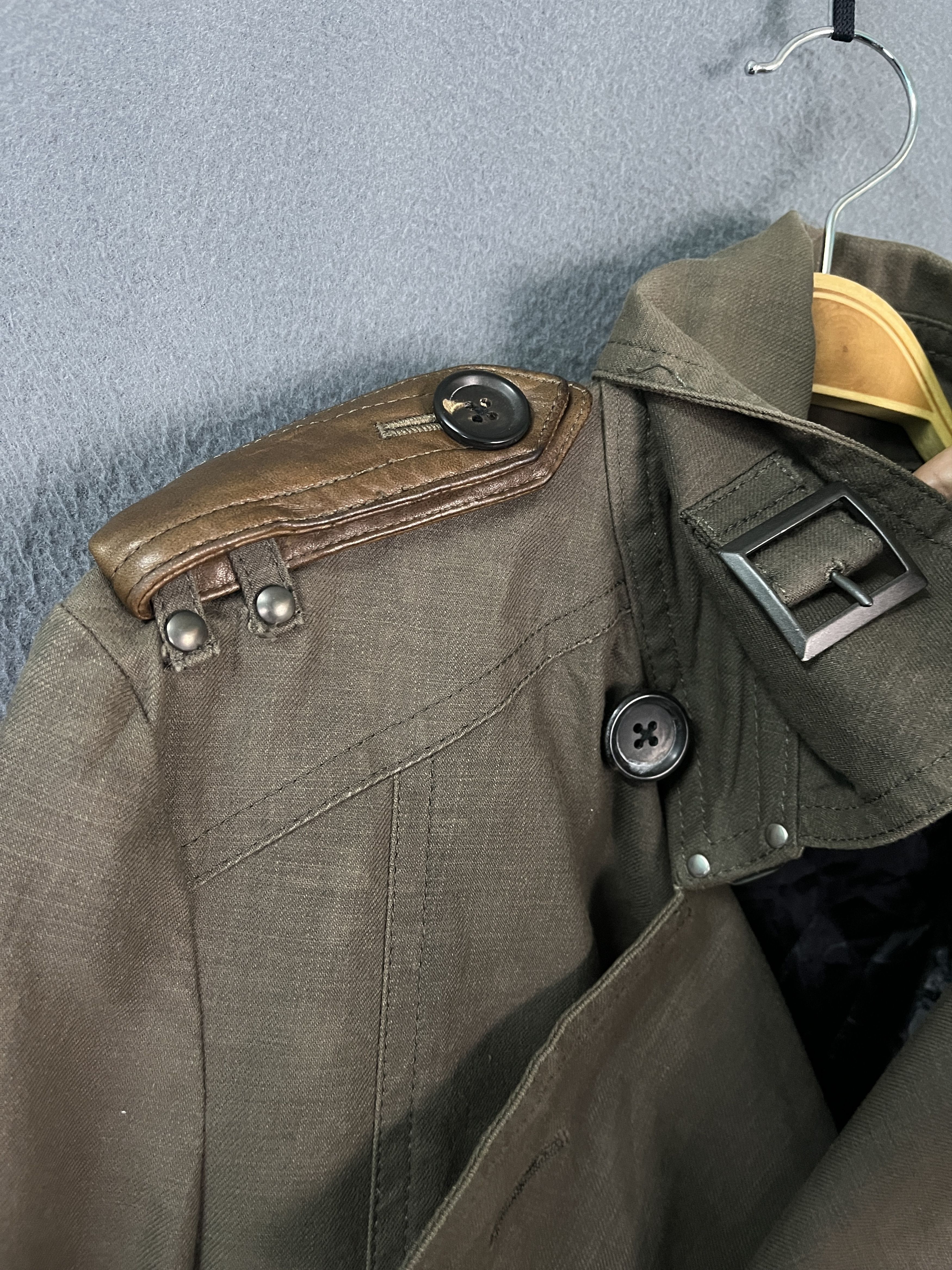5351 POUR LES HOMMES 5351 Pour Les Hommes Trench Coat Leather Applied Size US S / EU 44-46 / 1 - 11 Thumbnail