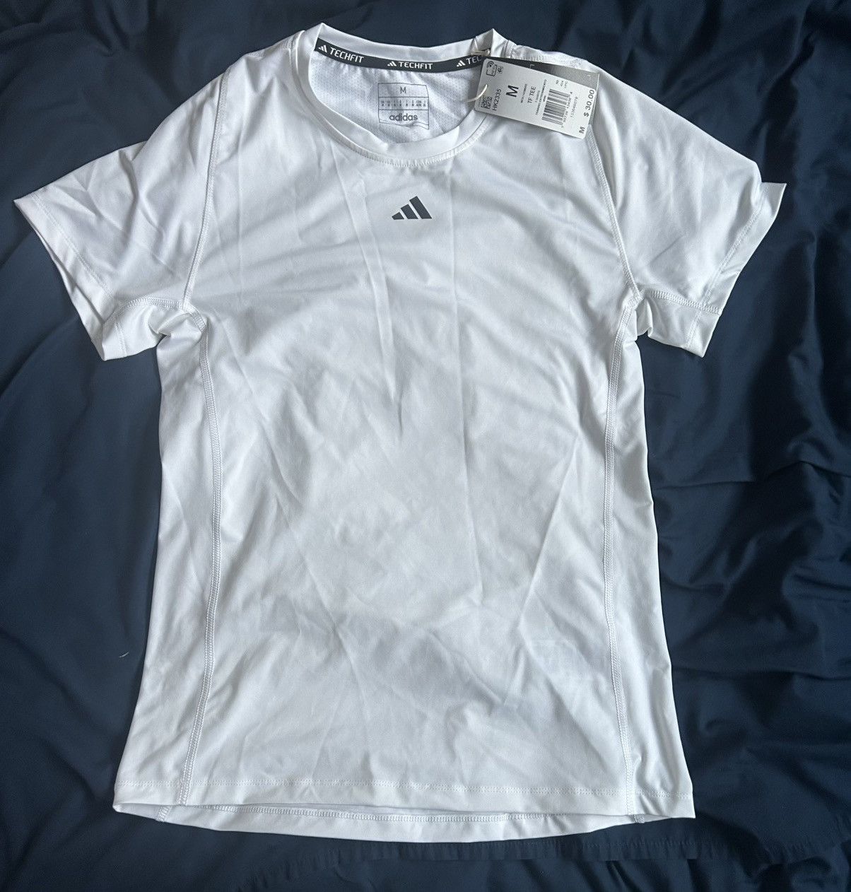 Adidas Adidas Techfit Training Tee Size Medium White BNWT Size US M / EU 48-50 / 2 - 1 Thumbnail