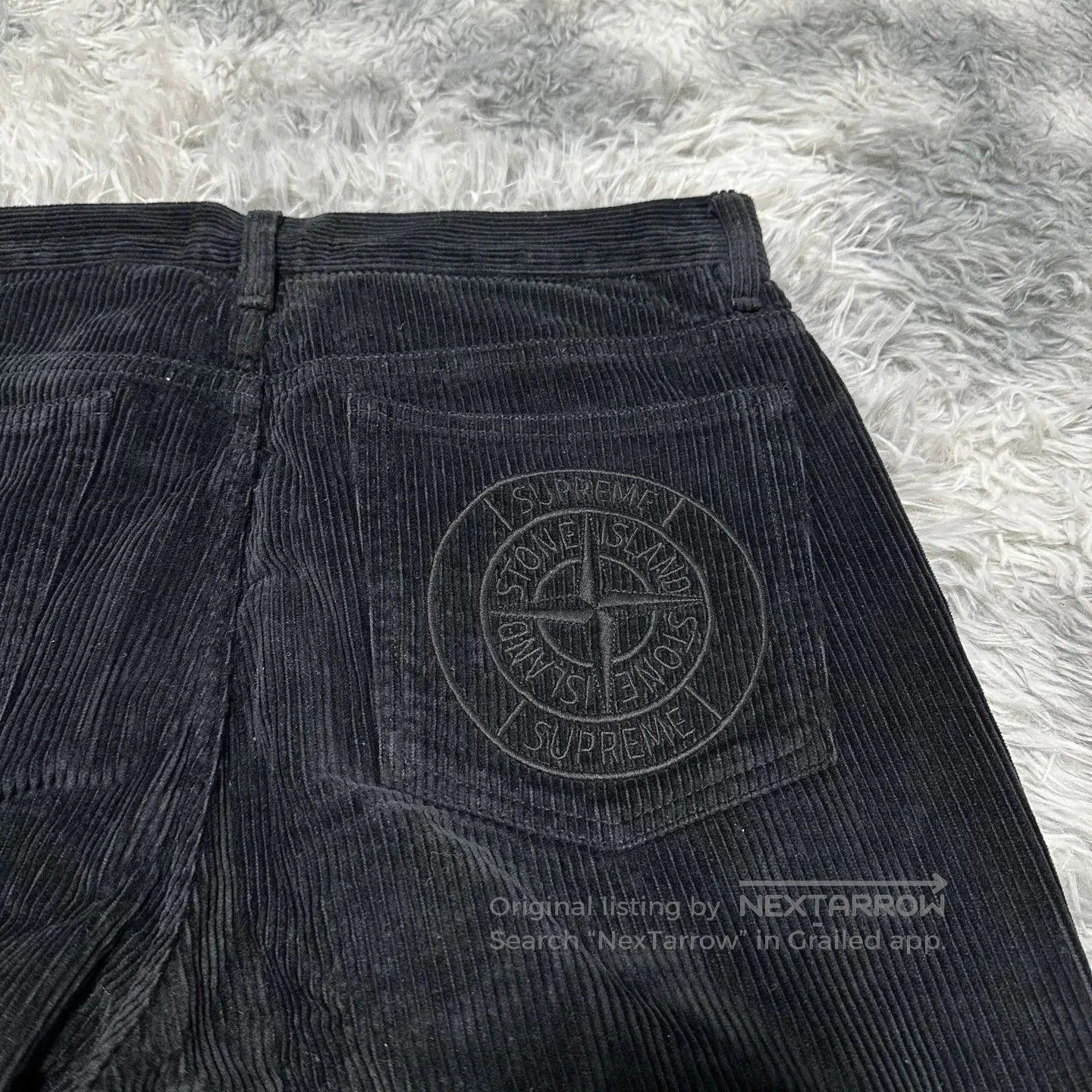 Stone Island stone island supreme corduroy pants black. Size US 30 / EU 46 - 7 Thumbnail