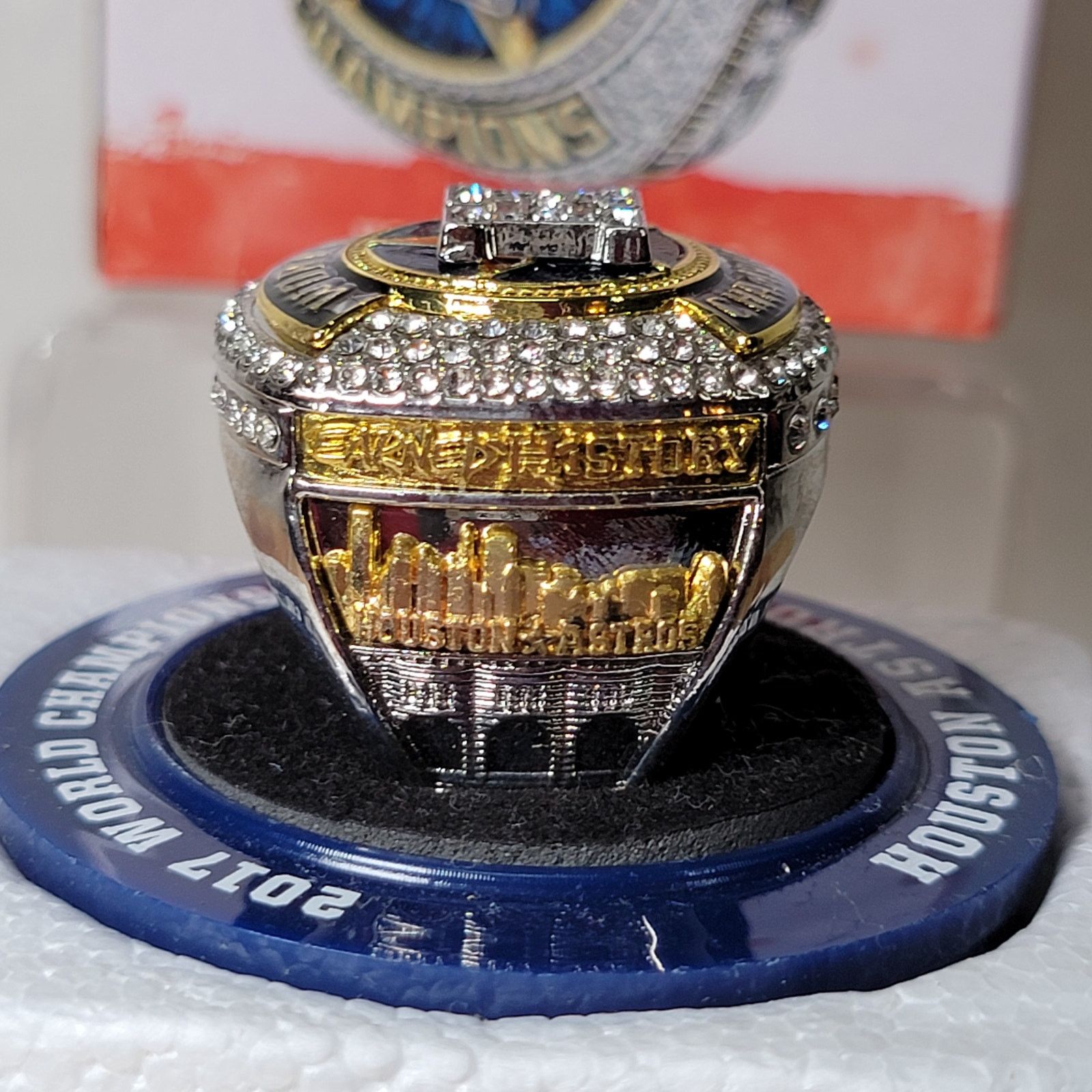 Other Houston Astros 2017 World Champs Replica Ring w/Box-Size 12 Size ONE SIZE - 4 Thumbnail