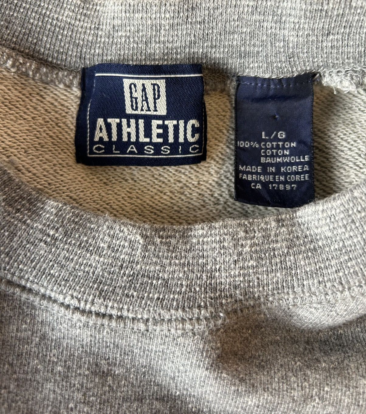 Gap Vintage GAP Athletic Men's Gray G-35 Sweatshirt Crewneck Size US L / EU 52-54 / 3 - 7 Thumbnail