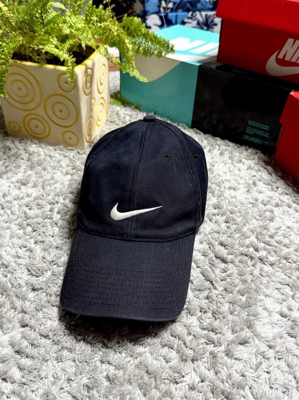 Nike 90s Nike Vintage Retro Big Swoosh Logo Washed Hat Cap Rare Size ONE SIZE - 2 Thumbnail