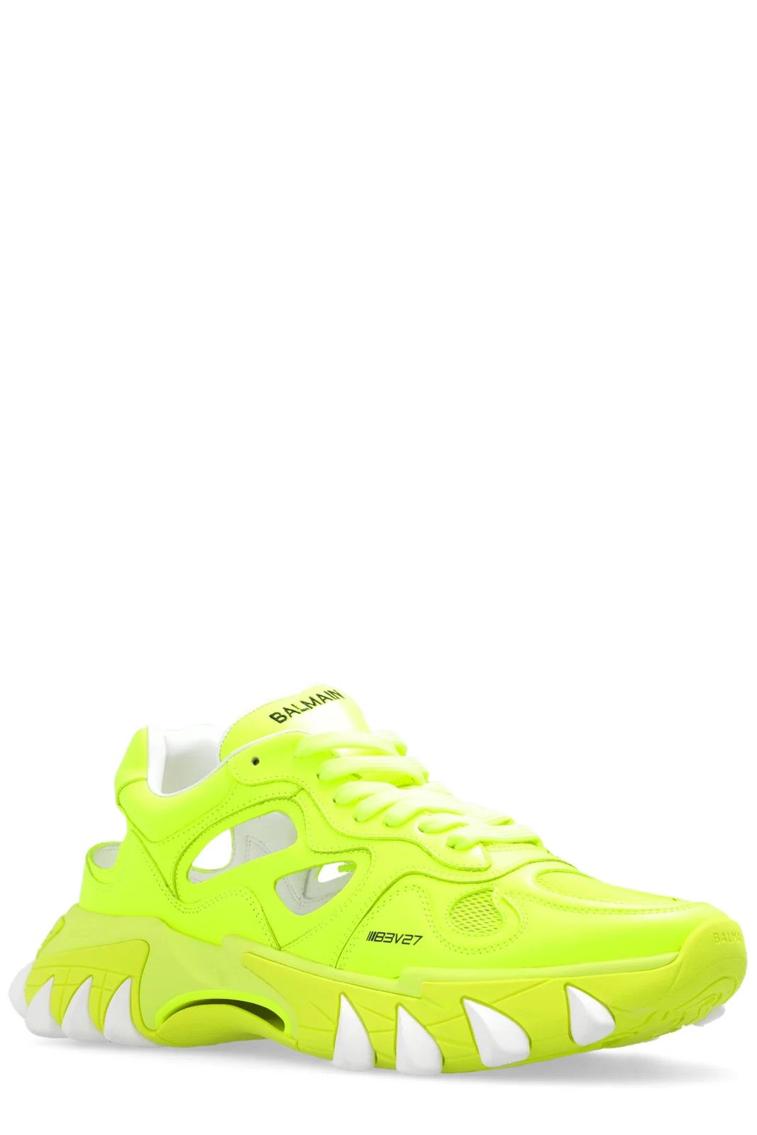 Balmain o1s1wg110325 Cut Out Detailed Trainers in Yellow Size US 10 / EU 43 - 2 Thumbnail