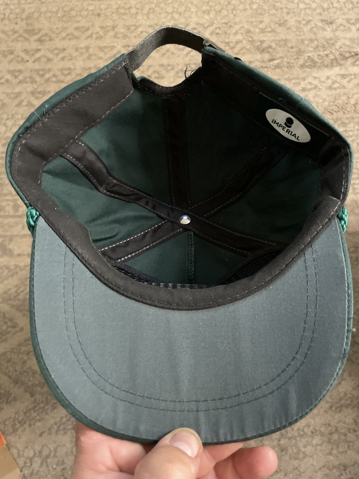 Vintage First National Bank trucker hat cap Kansas Strapback roped 🇺🇸 Size ONE SIZE - 11 Thumbnail