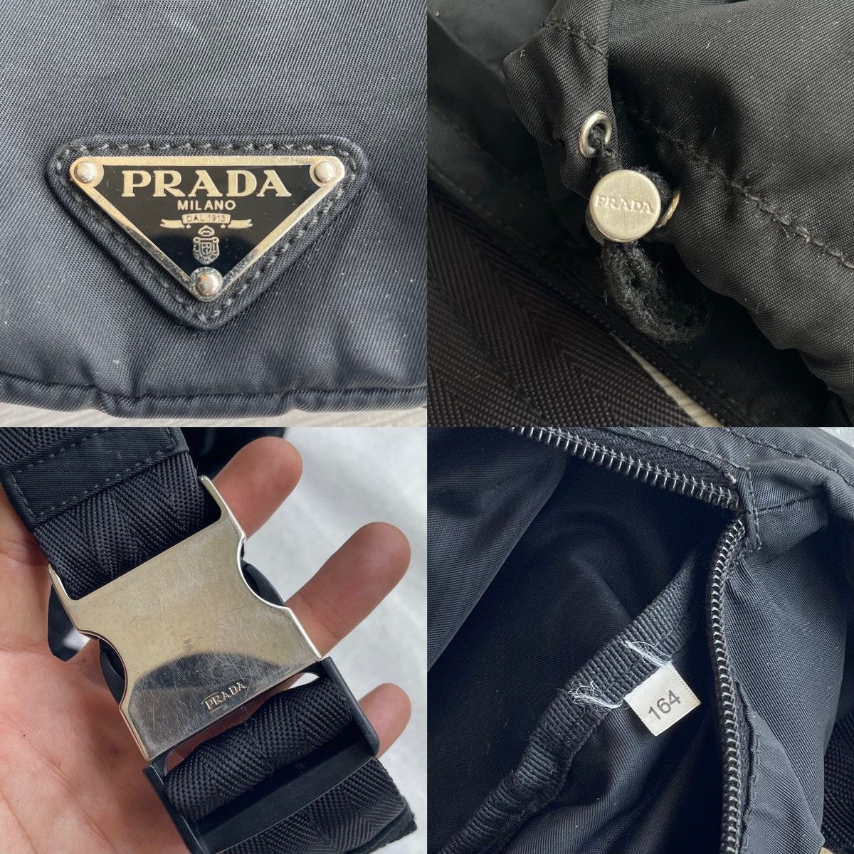 Prada Prada Tessutto Nylon Black Belt Bag/Crossbody Size ONE SIZE - 14 Thumbnail