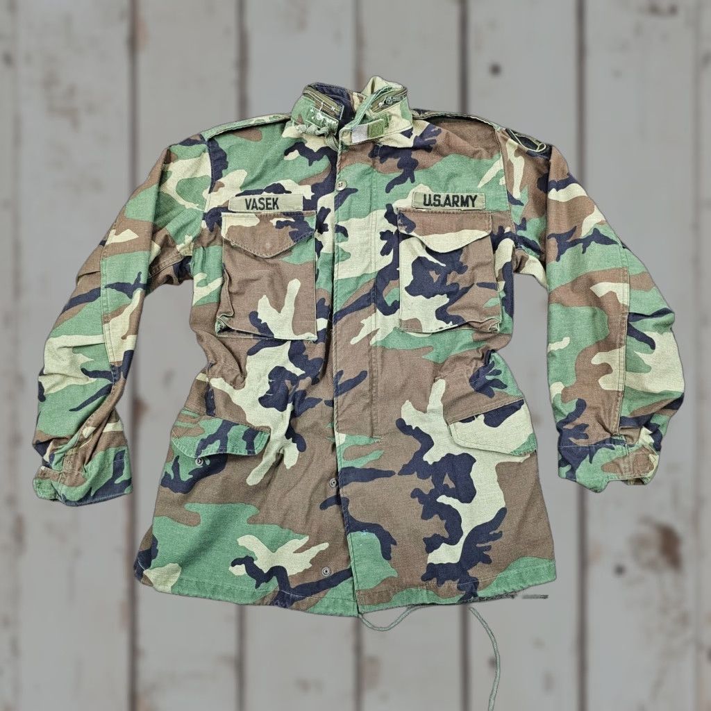 VINTAGE US Army Jacket Mens Small S Long Cold Weather Field Coat