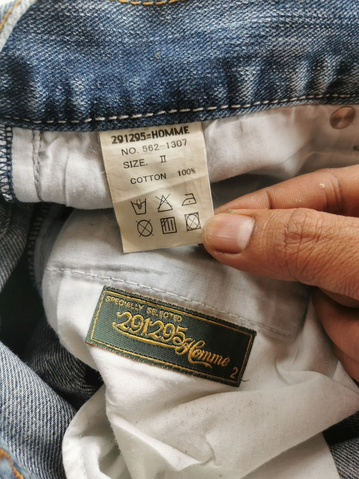 291295=Homme 291295 HOMME Patchwork Jeans Pirates of the Desert Size US 31 - 10 Thumbnail