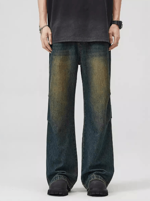 Japanese Brand × Jean Vintage distressed flared baggy jeans for men Size US 32 / EU 48 - 2 Thumbnail