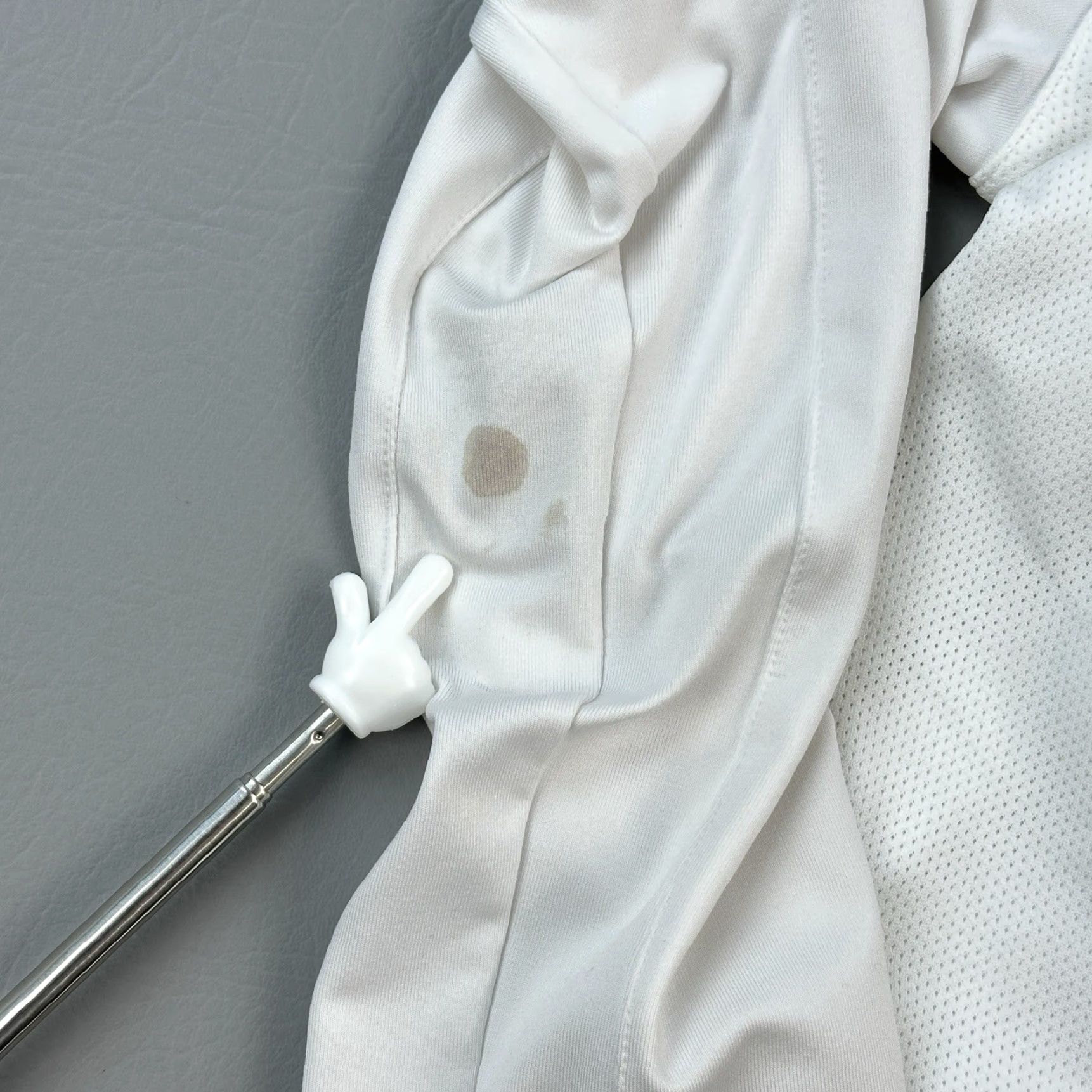 Adidas Adidas Track Jacket Women's Large White Climalite Full Zip Thumb Holes Active Size L / US 10 / IT 46 - 3 Thumbnail