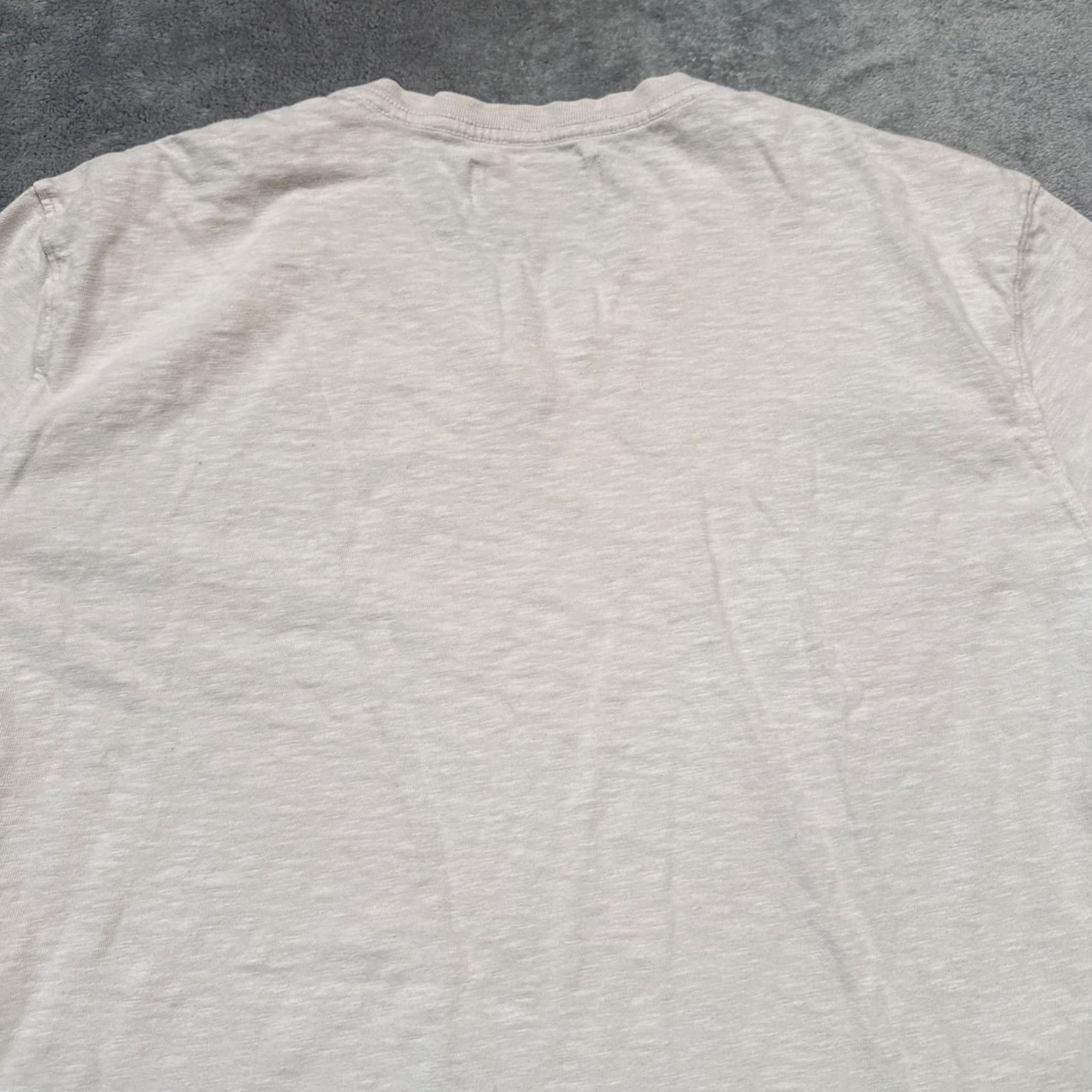 Vintage American Giant T Shirt Mens Large Beige Made USA Cotton Preppy Work V Neck Beige USA Short Sleeve Solid All Seasons Mens V-Neck T-Shirt Size US L / EU 52-54 / 3 - 7 Thumbnail
