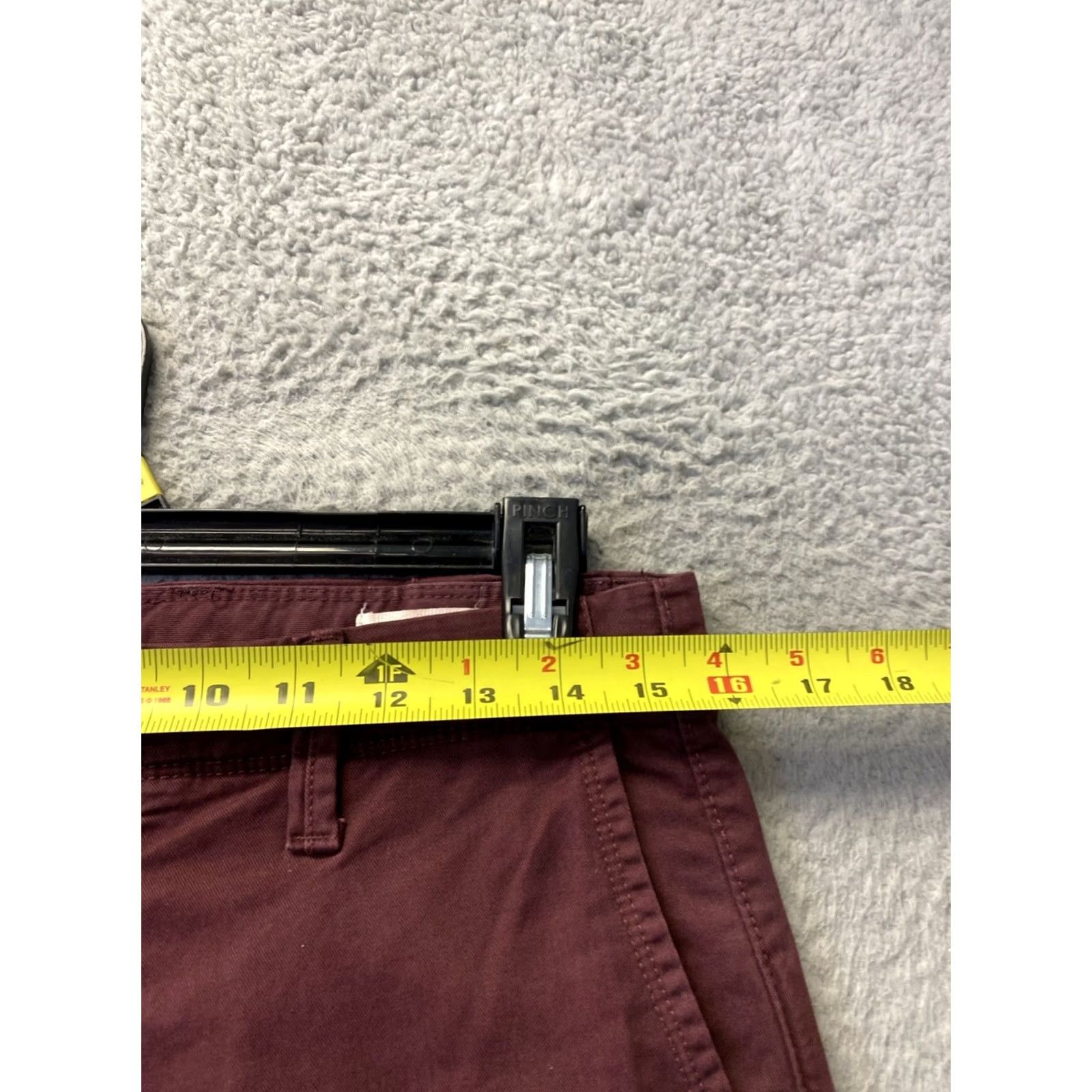 Gap Gap Chino Pants Mens 30x30 Maroon Cotton Casual Straight Size US 30 / EU 46 - 3 Thumbnail